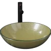 Lavabo|Helloshop26 Lavabo vasque salle de bain diamètre verre transparent