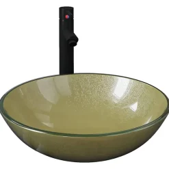 Lavabo|Helloshop26 Lavabo vasque salle de bain diamètre verre transparent