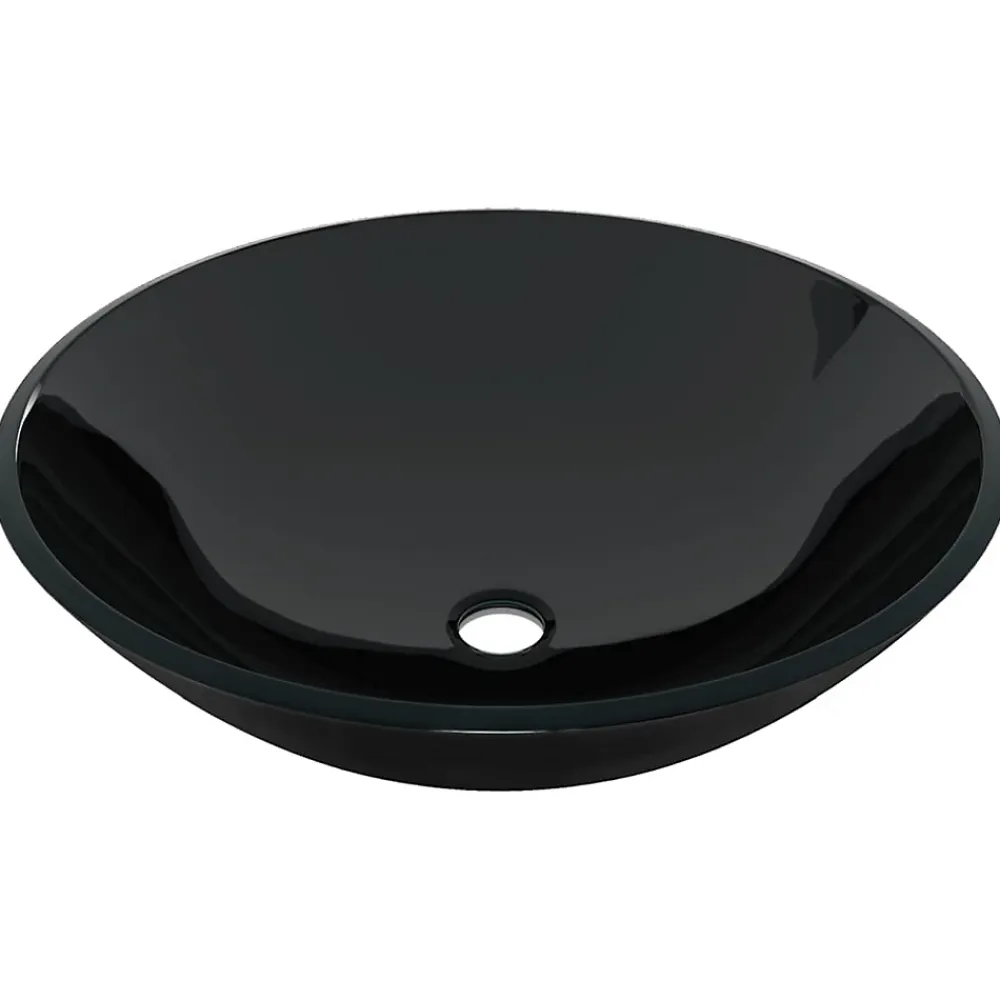 Lavabo|Helloshop26 Lavabo vasque salle de bain diamètre verre transparent