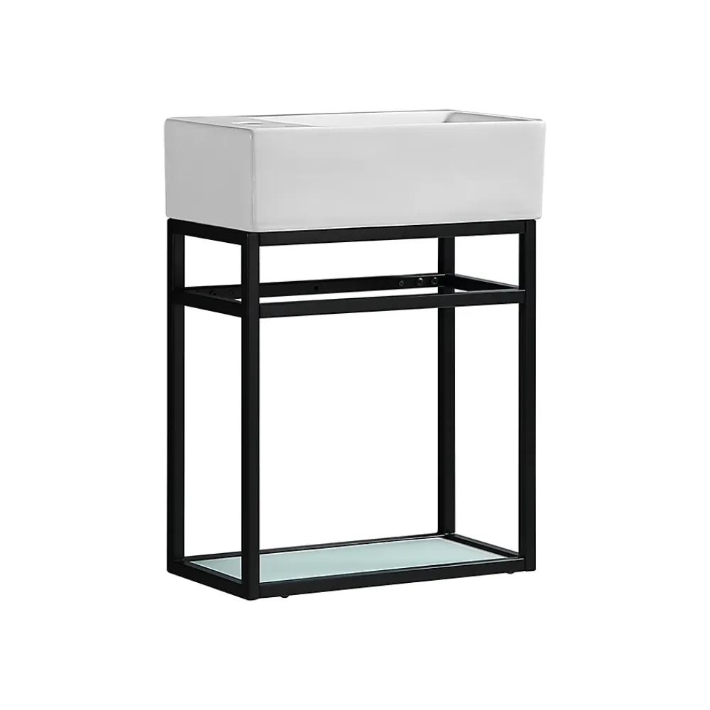 Jindoli Lave main 60 cm métal noir Aquafredo