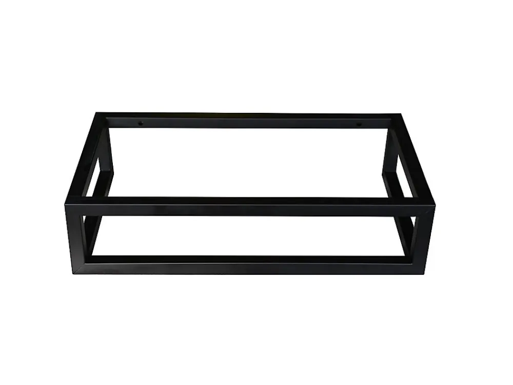 Lavabo|Vente-unique Lave main suspendu en béton avec support - Robinetterie à droite - L40 x l22 cm - UCHAMI