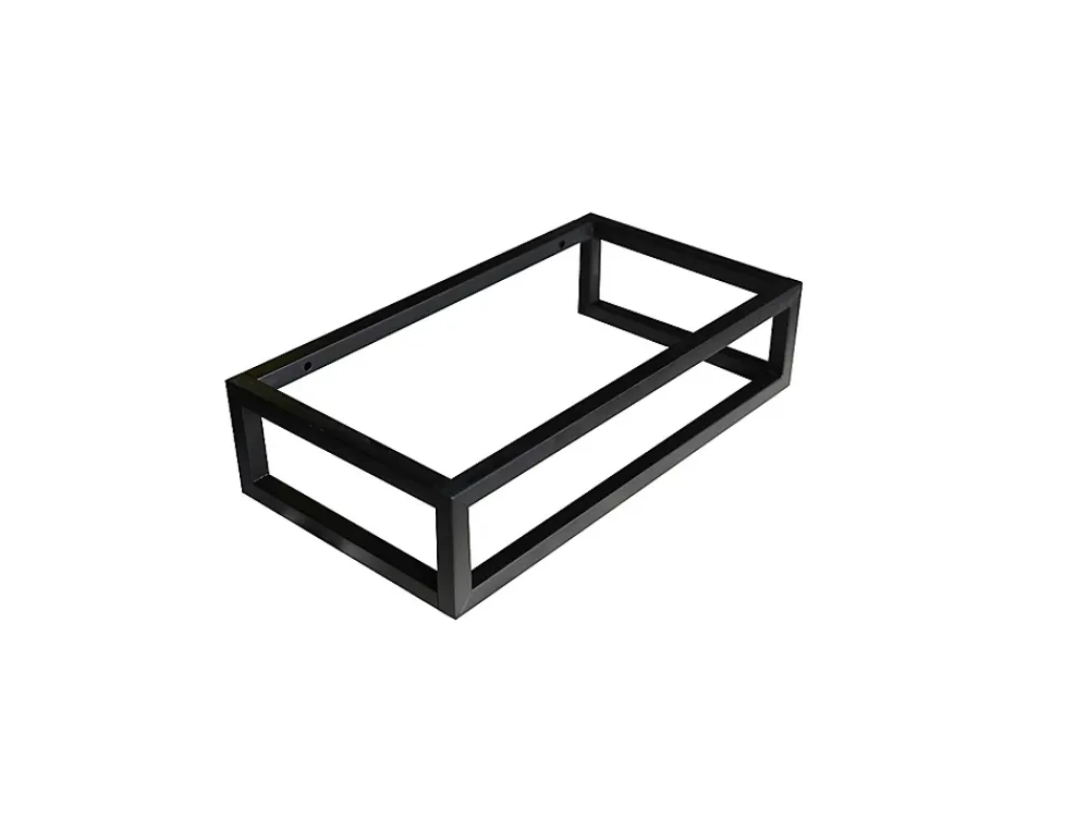 Lavabo|Vente-unique Lave main suspendu en béton avec support - Robinetterie à droite - L40 x l22 cm - UCHAMI