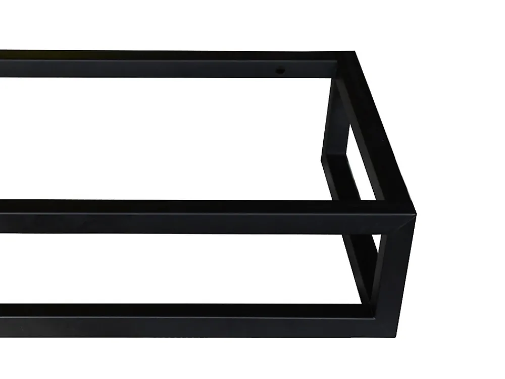 Lavabo|Vente-unique Lave main suspendu en béton avec support - Robinetterie à droite - L40 x l22 cm - UCHAMI