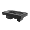 GoodHome Lave mains céramique l.45 cm, noir, Nira