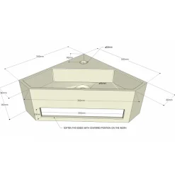 Lavabo|Planète Bain Lave mains d'angle scala pour wc en solid surface