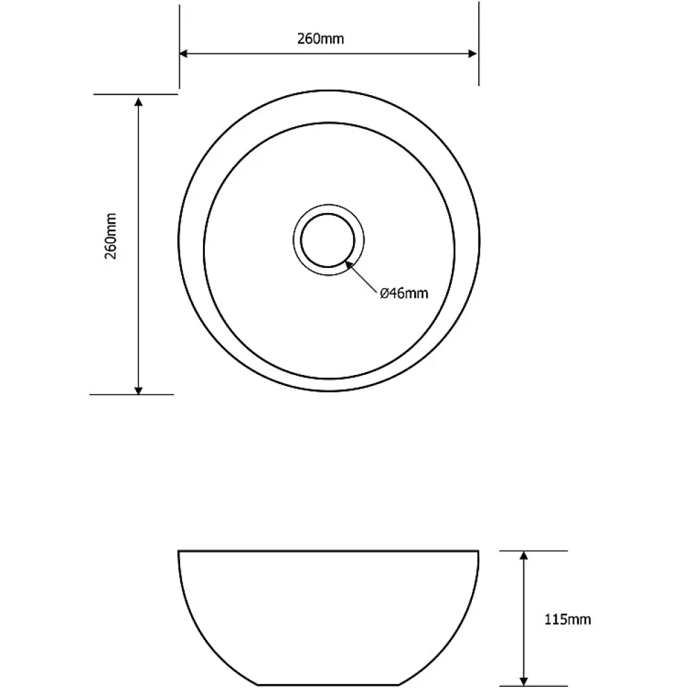 Plan Vasque Lave-Mains|Planète Bain Lave mains design en bol blanc