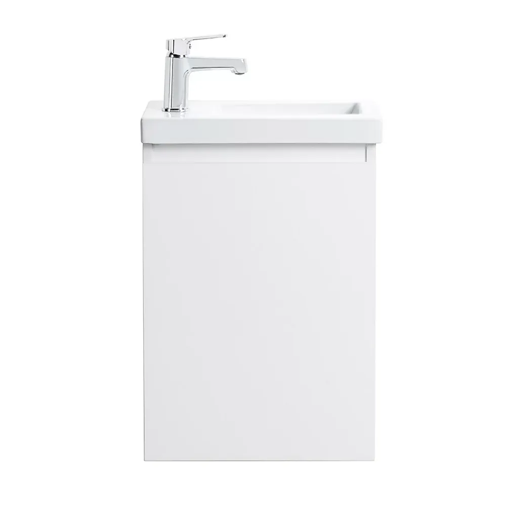 Lave-Mains|Bain-Bain Lave-main Prémonté Blanc 40Cm + Vasque céramique Blanche BILY -