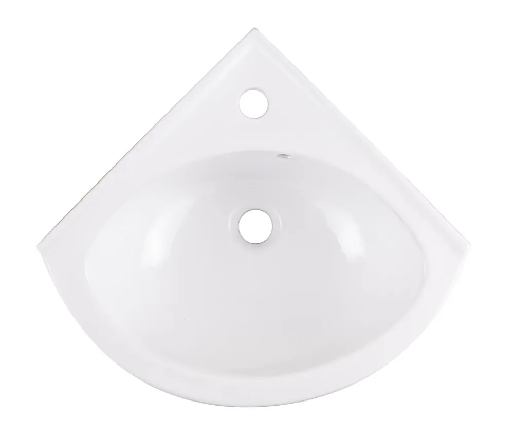 GoodHome Lave-mains céramique blanc Vedi