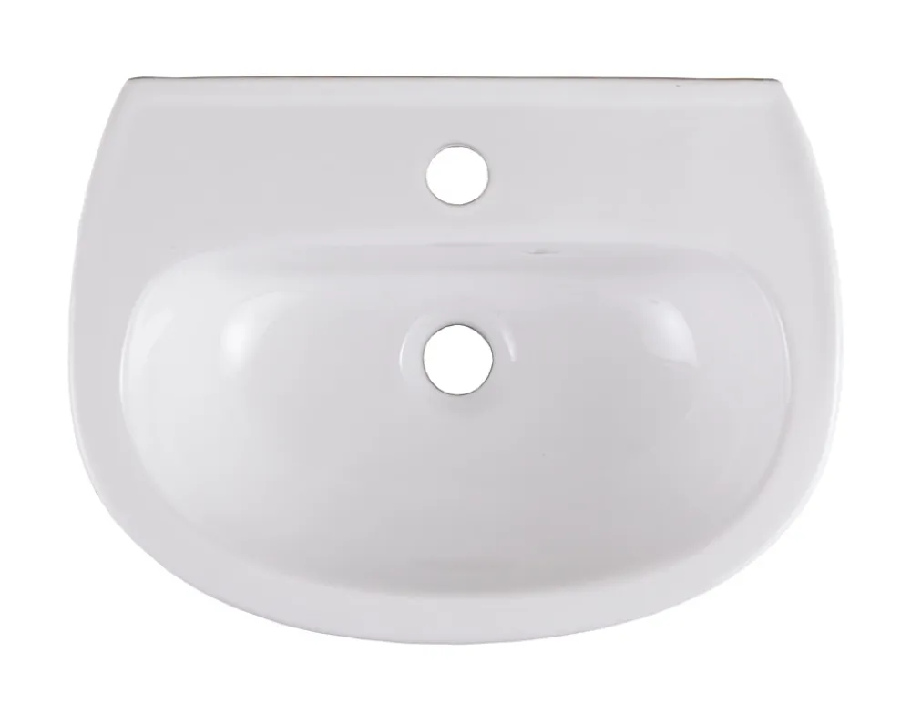 GoodHome Lave-mains céramique blanc Zuari