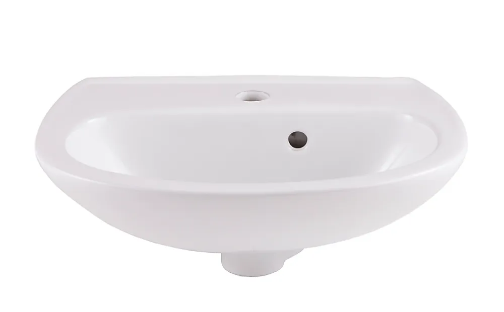 GoodHome Lave-mains céramique blanc Zuari