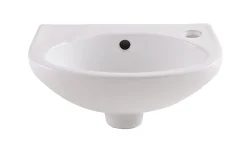 Lavabo|GoodHome Lave-mains céramique blanc Bori 35 cm
