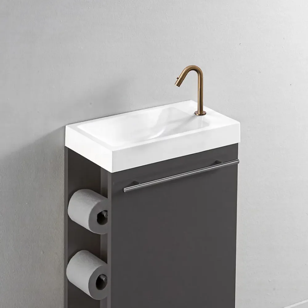 Essebagno Lave-mains cuivre brossé eau froide Indus