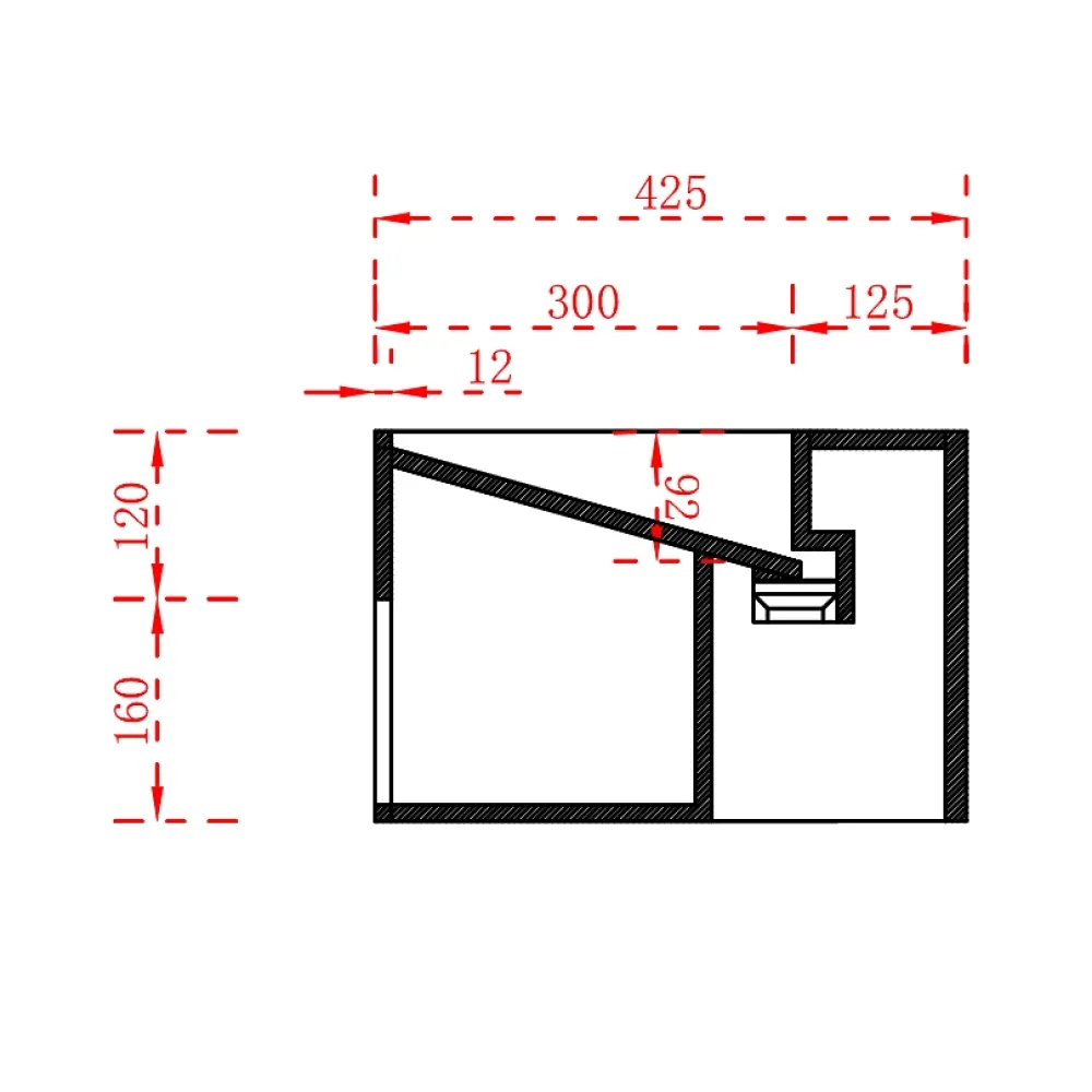 Lavabo|Bernstein Lave-mains d'angle en fonte minérale TWG70 - blanc mat - 50x50x28cm
