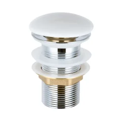 Lavabo|Bernstein Lave-mains en céramique sanitaire KW302 - 45,5x25x12cm - blanc brillant Avec cache blanc brillant, Rangement gauche