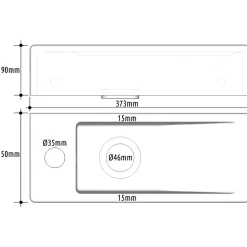 Planète Bain Lave-mains gain de place à suspendre 37 x 15 cm - robinet à gauche - Longine