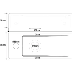 Planète Bain Lave-mains gain de place noir mat à suspendre 37 x 15 cm - robinet à gauche - Longine