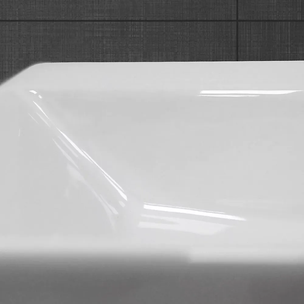 Vasque À Poser|ECD Germany Lave-mains lavabo vasque salle de bain ceramique rectangulaire blanc 350x205mm