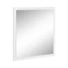 Miroir Simple|Dmora Lelia Mirror, Miroir de salle de bain, 100% Made in Italy, 60x2h60 cm, Blanc brillant