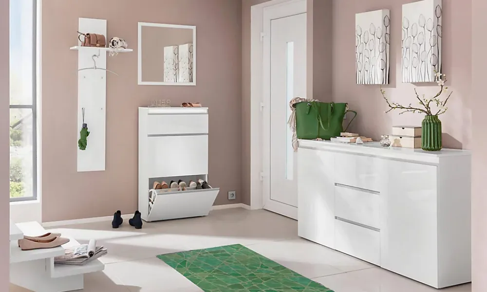 Miroir Simple|Dmora Lelia Mirror, Miroir de salle de bain, 100% Made in Italy, 60x2h60 cm, Blanc brillant