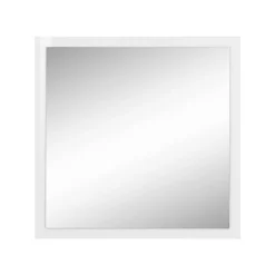 Miroir Simple|Dmora Lelia Mirror, Miroir de salle de bain, 100% Made in Italy, 60x2h60 cm, Blanc brillant
