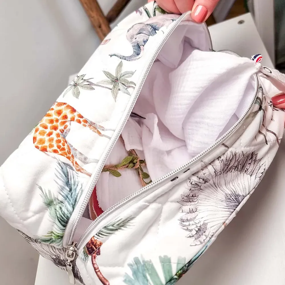 Serviette De Toilette|Sevira Kids Lingettes lavables en bambou 8 pièces Safari