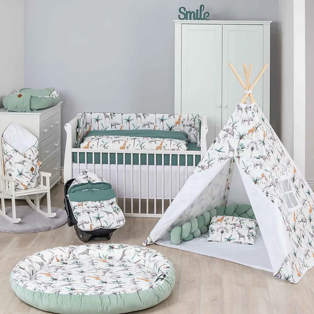 Serviette De Toilette|Sevira Kids Lingettes lavables en bambou 8 pièces Safari