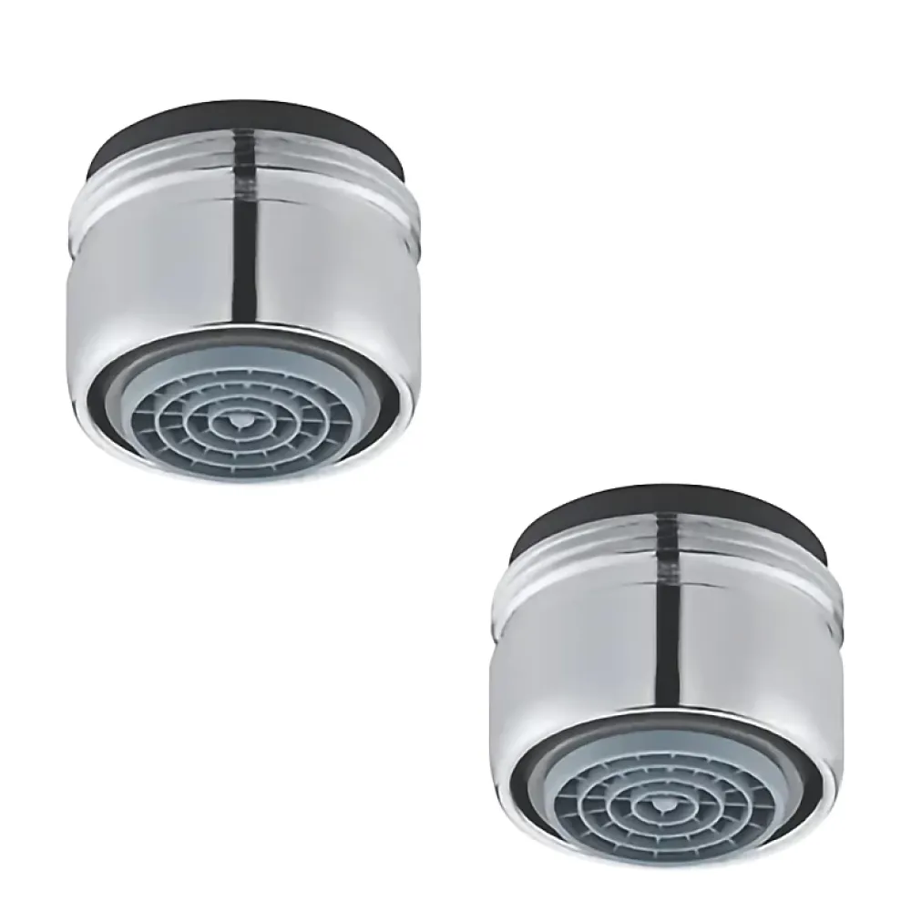 Accessoire De Robinet|Presto Lot de 2 aérateurs antitartre avec limiteur de débit 1,9 l/min M 24x1 chromé
