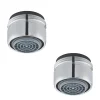 Accessoire De Robinet|Presto Lot de 2 aérateurs antitartre avec limiteur de débit 3 l/min M 24x1 chromé