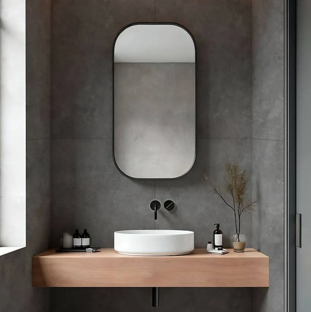 Panneau Mural De Salle De Bains|Decoon Lot de 4 Dalles Murales Douche SPC/PVC Décor effet Pierre Gris - 59,2x118,4cm - 2,8M²