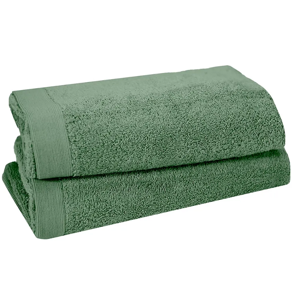 Sensei Maison Lot de 2 draps de bain 500 g/m² Lichen 70x130 cm STUDIO