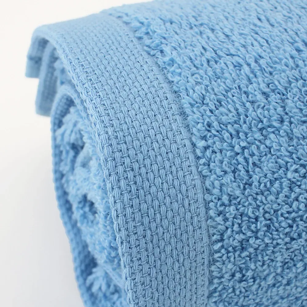 Serviette De Bain|Linnea Lot de 2 draps de bain 90x150 cm ALPHA bleu Ciel