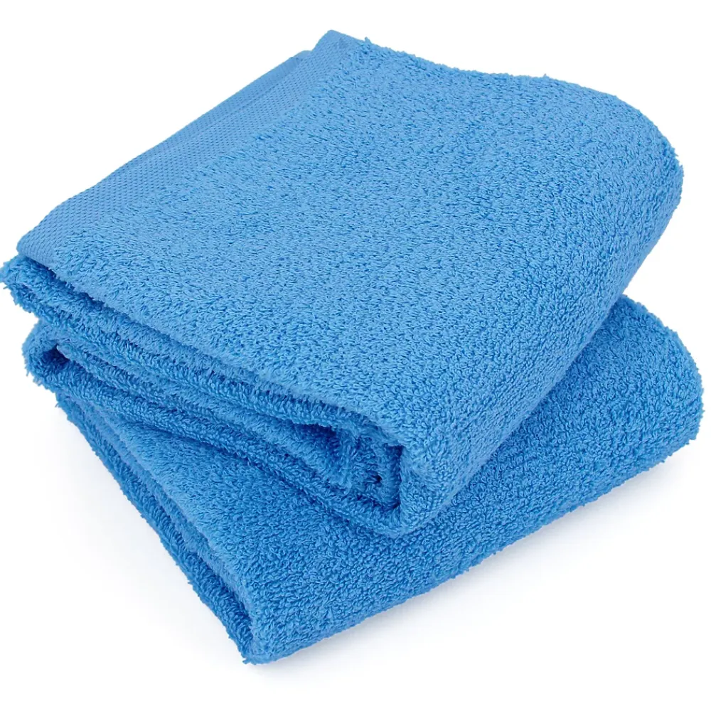 Serviette De Bain|Linnea Lot de 2 draps de douche 70x130 cm ALPHA bleu Turquoise