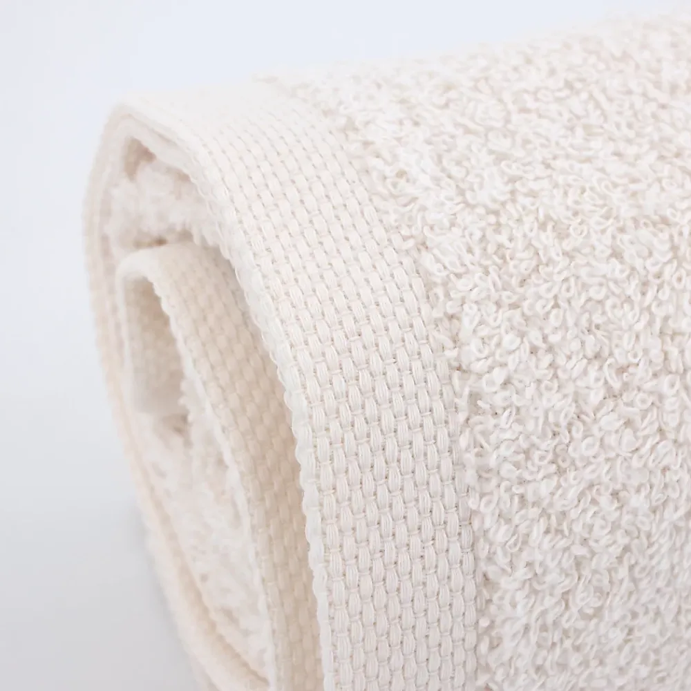 Linnea Lot de 2 draps de douche 70x130 cm ALPHA ivoire