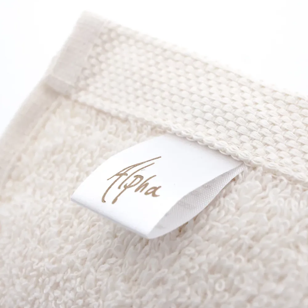 Linnea Lot de 2 draps de douche 70x130 cm ALPHA ivoire