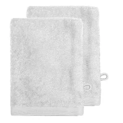 Gant De Toilette|Sensei Maison Lot de 2 gants 500 g/m² Blanc 16x22 cm STUDIO