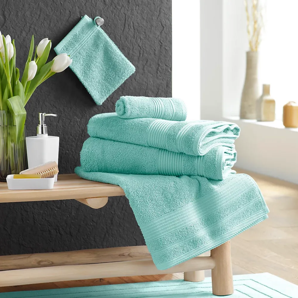 Gant De Toilette|Eden Lot de 2 gants de toilette 15 x 21 cm Tendresse vert celadon