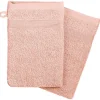 Atmosphera Créateur D'Intérieur Lot de 2 gants de toilette - coton 450 gr/m² - rose 15x21 cm - Atmosphera
