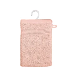 Atmosphera Créateur D'Intérieur Lot de 2 gants de toilette - coton 450 gr/m² - rose 15x21 cm - Atmosphera