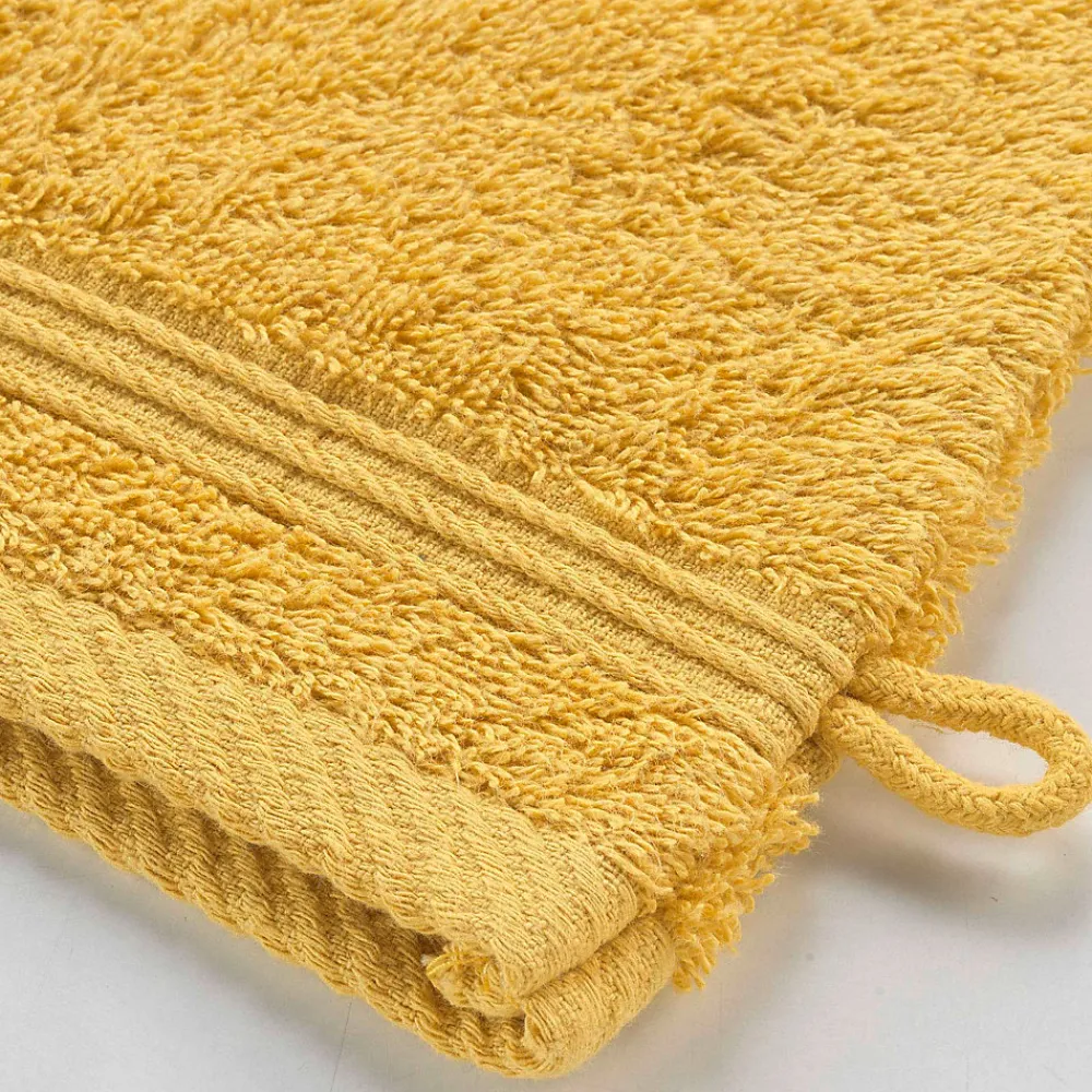 Eden Lot de 2 gants de toilette 15 x 21 cm Tendresse jaune