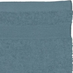 Atmosphera Créateur D'Intérieur Lot de 2 gants de toilette - coton 450 gr/m² - bleu orage 15x21 cm - Atmosphera