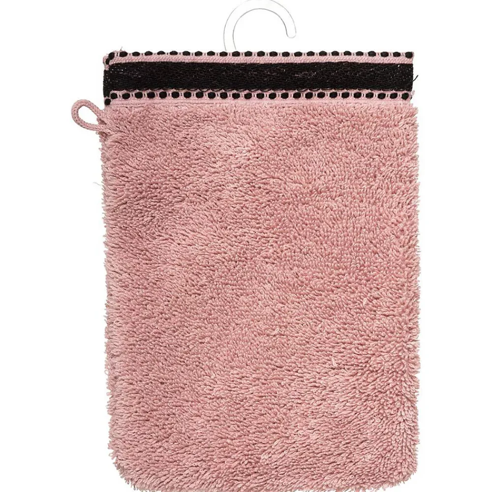 Atmosphera Créateur D'Intérieur Lot de 2 gants de toilette Joia - coton 550 gr/m² - rose 15x21 cm - Atmosphera