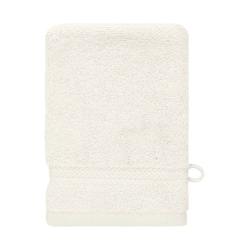 Gant De Toilette|Sensei Maison Lot de 3 gants de toilette 550 g/m² Ecru 16x22 cm LUXURY