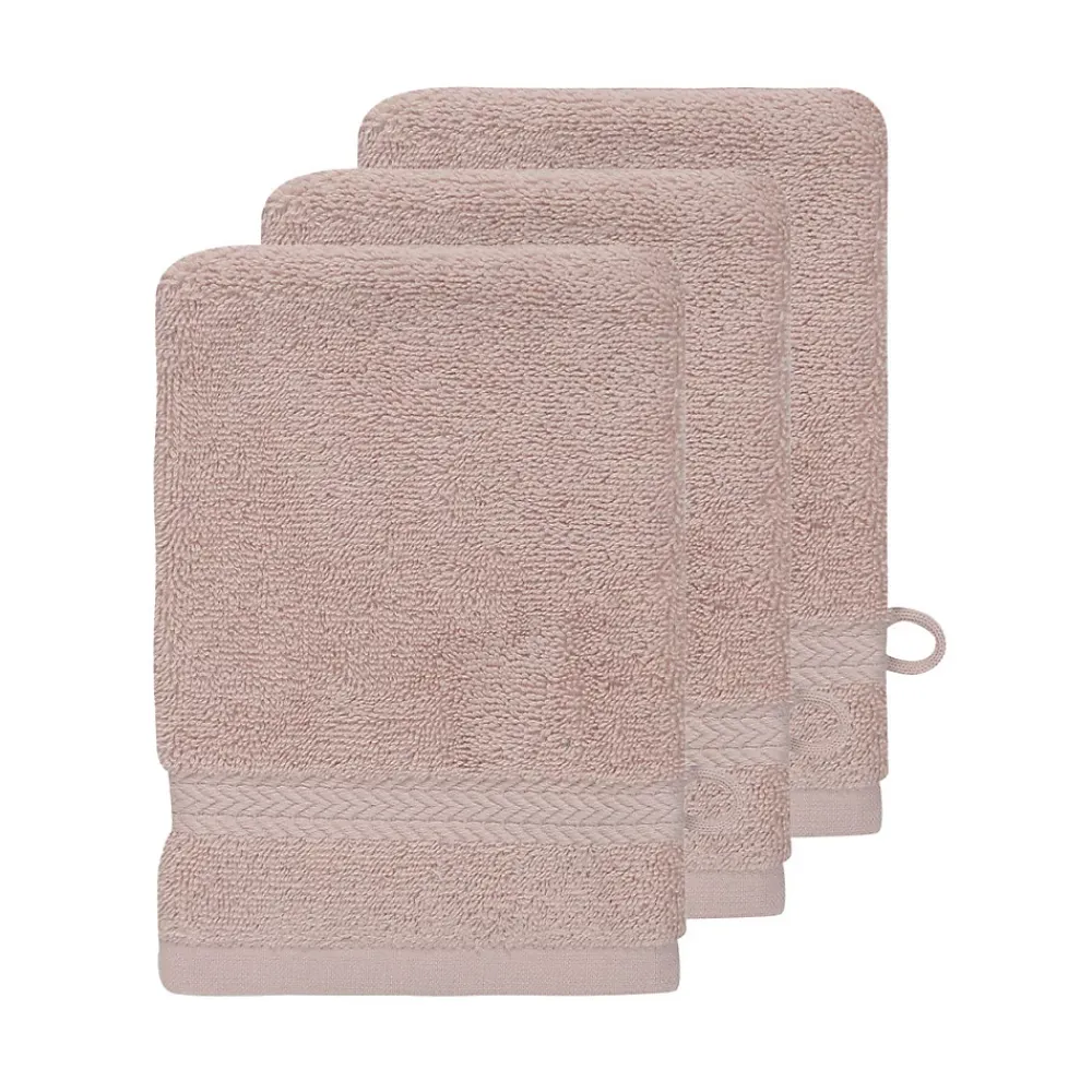 Gant De Toilette|Sensei Maison Lot de 3 gants de toilette 550 g/m² Nude 16x22 cm LUXURY