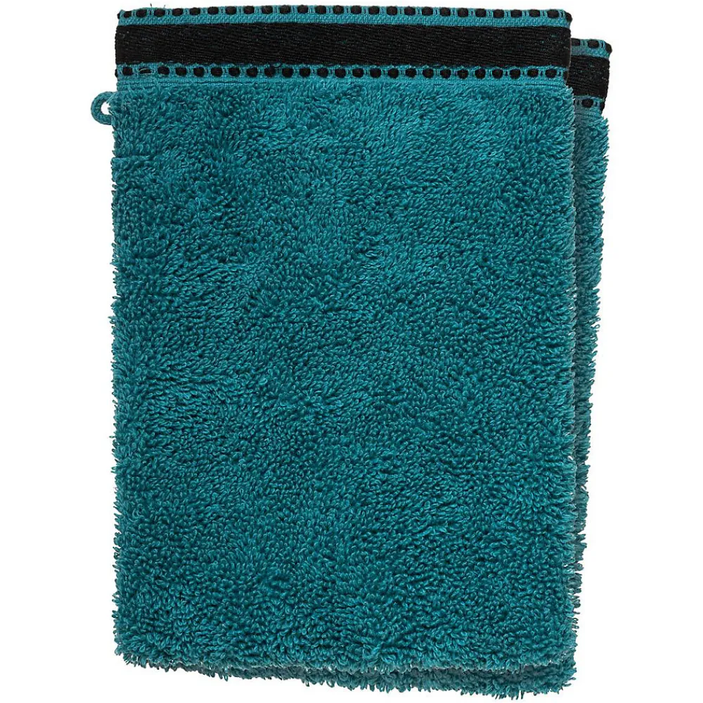 Gant De Toilette|Atmosphera Créateur D'Intérieur Lot de 2 gants de toilette Joia - coton 550 gr/m² - bleu canard 15x21 cm - Atmosphera
