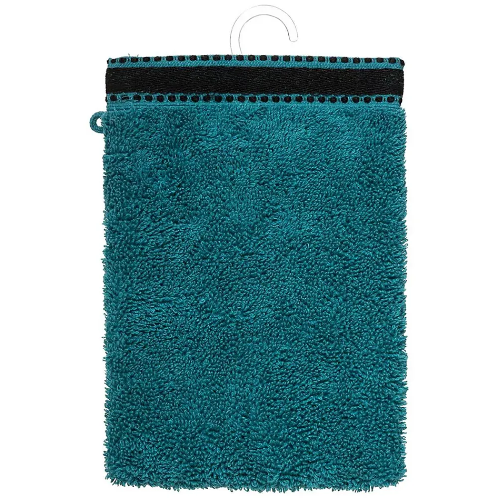 Gant De Toilette|Atmosphera Créateur D'Intérieur Lot de 2 gants de toilette Joia - coton 550 gr/m² - bleu canard 15x21 cm - Atmosphera