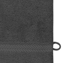 Sensei Maison Lot de 3 gants de toilette 550 g/m² Anthracite 16x22 cm LUXURY