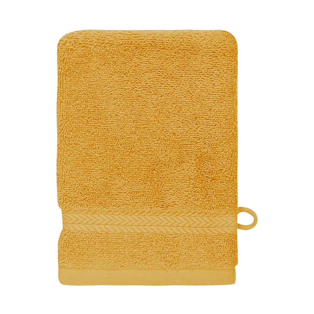 Gant De Toilette|Sensei Maison Lot de 3 gants de toilette 550 g/m² Safran 16x22 cm LUXURY