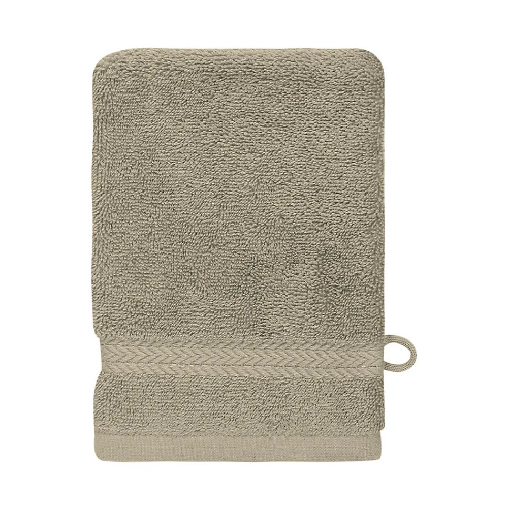 Sensei Maison Lot de 3 gants de toilette 550 g/m² Mastic 16x22 cm LUXURY