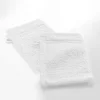 Serviette De Toilette|Eden Lot de 2 gants de toilette 15 x 21 cm Tendresse blanc