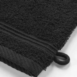 Eden Lot de 2 gants de toilette 15 x 21 cm Tendresse noir